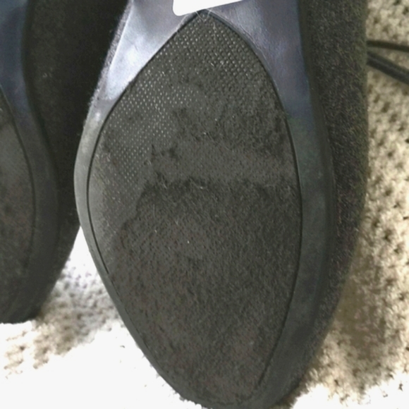 Grey Felt/ Flannel Side Zip and Lace Up Ankle Booties by Catherine Sz 9W - Picture 7 of 8